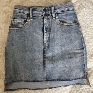 Wilfred free denim mini skirt. Size 0.